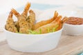 Breaded Prawns Royalty Free Stock Photo