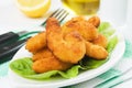 Breaded shrimp snack Royalty Free Stock Photo