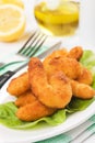 Breaded shrimp snack