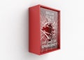 Break In Case Of Emergency Red Box Royalty Free Stock Photo