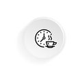 Break coffee time icon, tea. Vector on isolated white background. EPS 10 Royalty Free Stock Photo