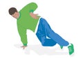 Break dance footwork Royalty Free Stock Photo