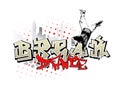 Break dancer background