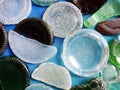 Break different glass pieces from Baltic sea , Lithuania