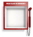 Break Glass in Emergency Royalty Free Stock Photo