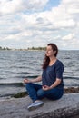 Break for meditation while walking Royalty Free Stock Photo