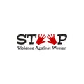 Stop Violence Against Women Poster.Stop Rape.Stop violence against womens And Girls. Royalty Free Stock Photo