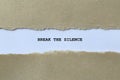 break the silence on white paper