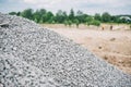 Break stones on construction site. Breakstone background Royalty Free Stock Photo