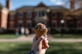 Campus Treats: Ice Cream at a College Campus Quad