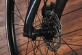 Break sytem on front wheel Royalty Free Stock Photo