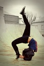 Breakdance girl Royalty Free Stock Photo