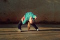 Breakdance girl Royalty Free Stock Photo