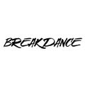 Breakdance stamp on white