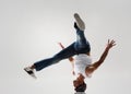 Breakdancer spinning Royalty Free Stock Photo
