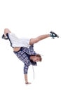 Breakdancer standing in cool freeze pose Royalty Free Stock Photo