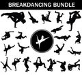 Breakdancing Silhouette Bundle