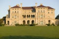 The Breakers, built by Cornelius Vanderbilt of the Gilded Age, as seen on the Cliff Walk, Cliffside Mansions of Newport Rhode Royalty Free Stock Photo