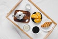 Breakfast in bed Royalty Free Stock Photo