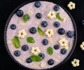 Breakfast berry smoothie bowl