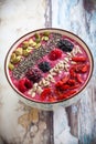 Breakfast berry smoothie bowl