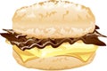 Breakfast biscuit sandwich Royalty Free Stock Photo