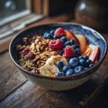 breakfast bowl featuring cooked quinoa