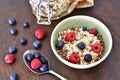 Breakfast bowl with fresh berry fruits Royalty Free Stock Photo