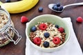 Breakfast bowl with fresh berry fruits Royalty Free Stock Photo