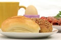 Breakfast bread cold cuts 2 Royalty Free Stock Photo