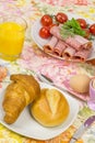 Breakfast bread egg cold cuts 10 Royalty Free Stock Photo