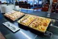 Breakfast buffet breads in hotel restaurant Royalty Free Stock Photo