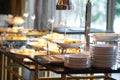 Breakfast buffet For the party or Conference in the hotel Royalty Free Stock Photo