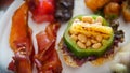 Breakfast Buffet Plate Detail Royalty Free Stock Photo