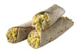 Breakfast burito - isolated w/clipping path Royalty Free Stock Photo