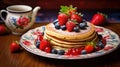 breakfast buttermilk pancake food