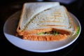 Breakfast in a cafe Royalty Free Stock Photo