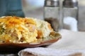 Breakfast casserole with coffee Royalty Free Stock Photo