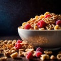 Breakfast cereal, granola grain breakfast food, simple staple