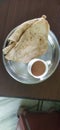 Breakfast chapathi with tea Royalty Free Stock Photo