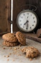 Breakfast with chocolate biscuits