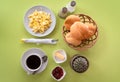 Latin american Breakfast in a hotel Royalty Free Stock Photo