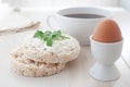 Breakfast with cottage cheese Royalty Free Stock Photo