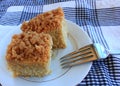 Breakfast crumb cake desert