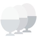 Basic RGB Breakfast, egg cup Isolated Color Vector Icon that can be easily modified or edit.