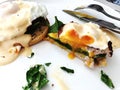 breakfast Eggs Benedict Royalty Free Stock Photo