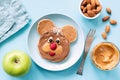 Breakfast food for kids Royalty Free Stock Photo