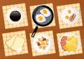 Breakfast food set