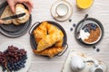 Breakfast food setting Royalty Free Stock Photo