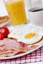 Breakfast with fried eggs and bacon Royalty Free Stock Photo